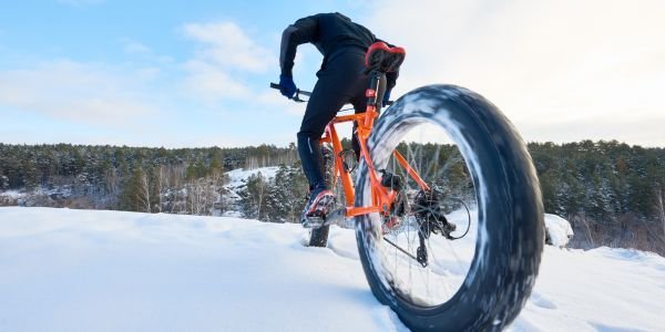 Fat bike in winter